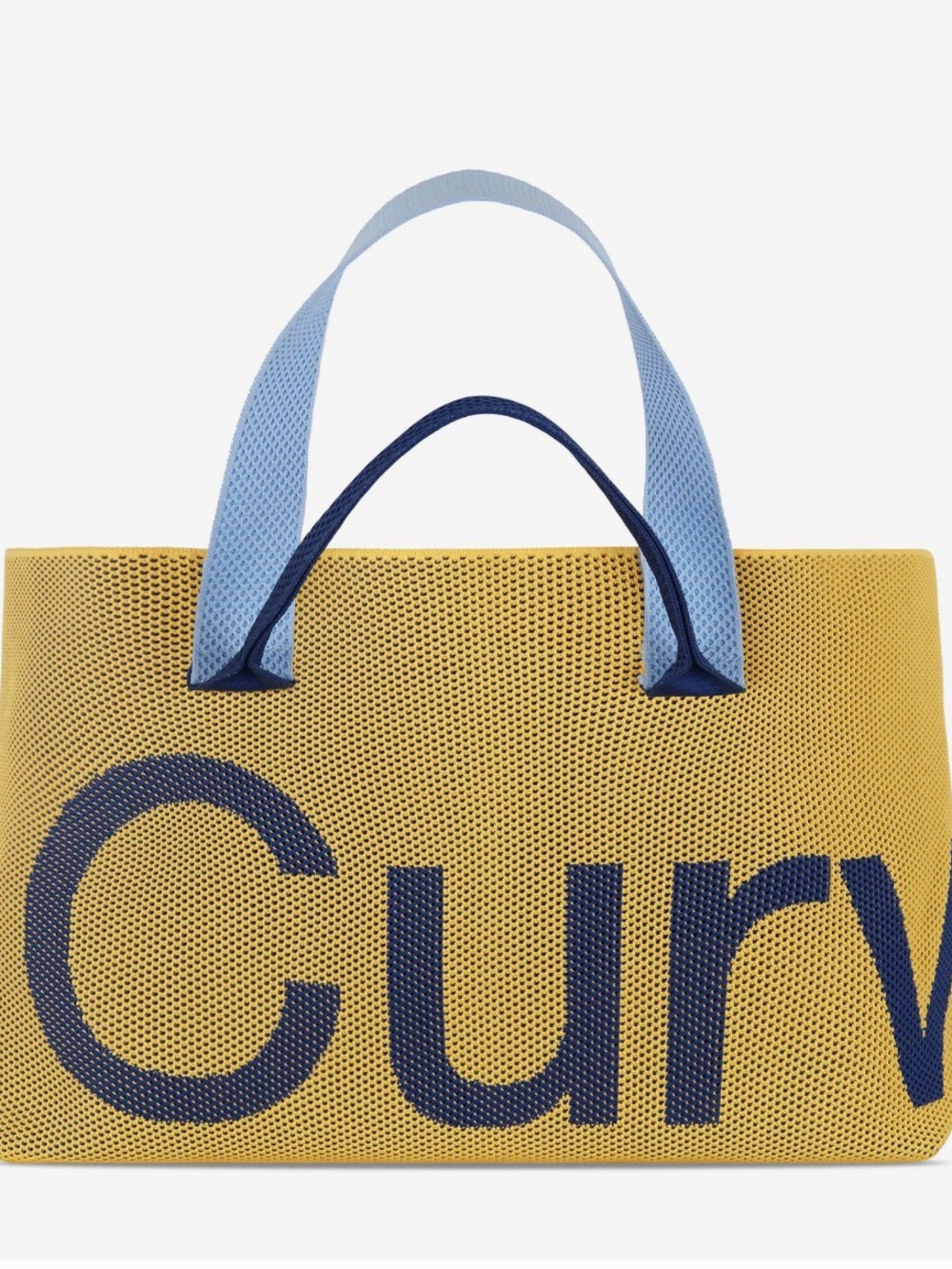 Curves Perforated Knit Tote (Maize) NWT